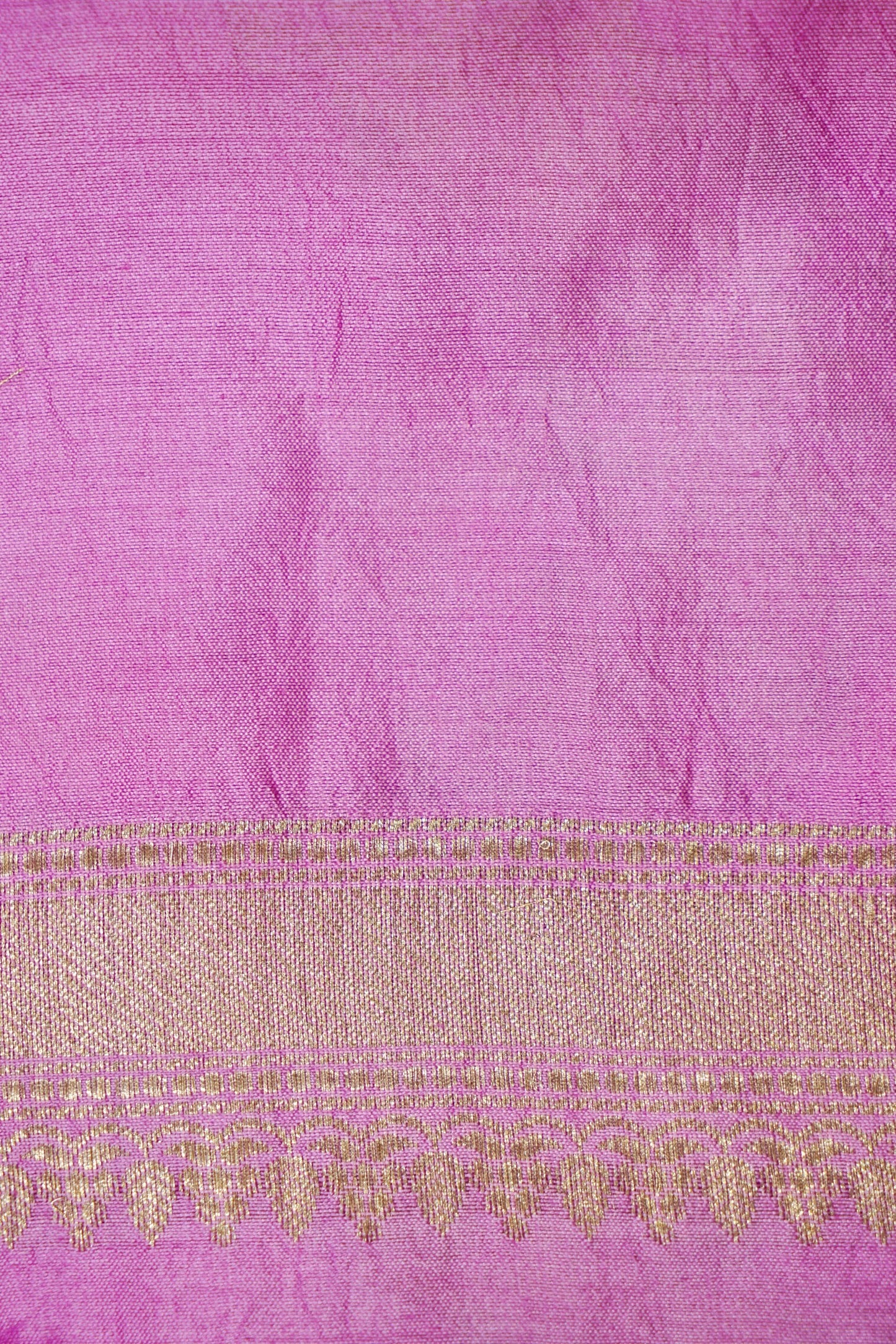 Rangkaat Chinya Silk Banarasi Saree with Aada Jaal Weaving