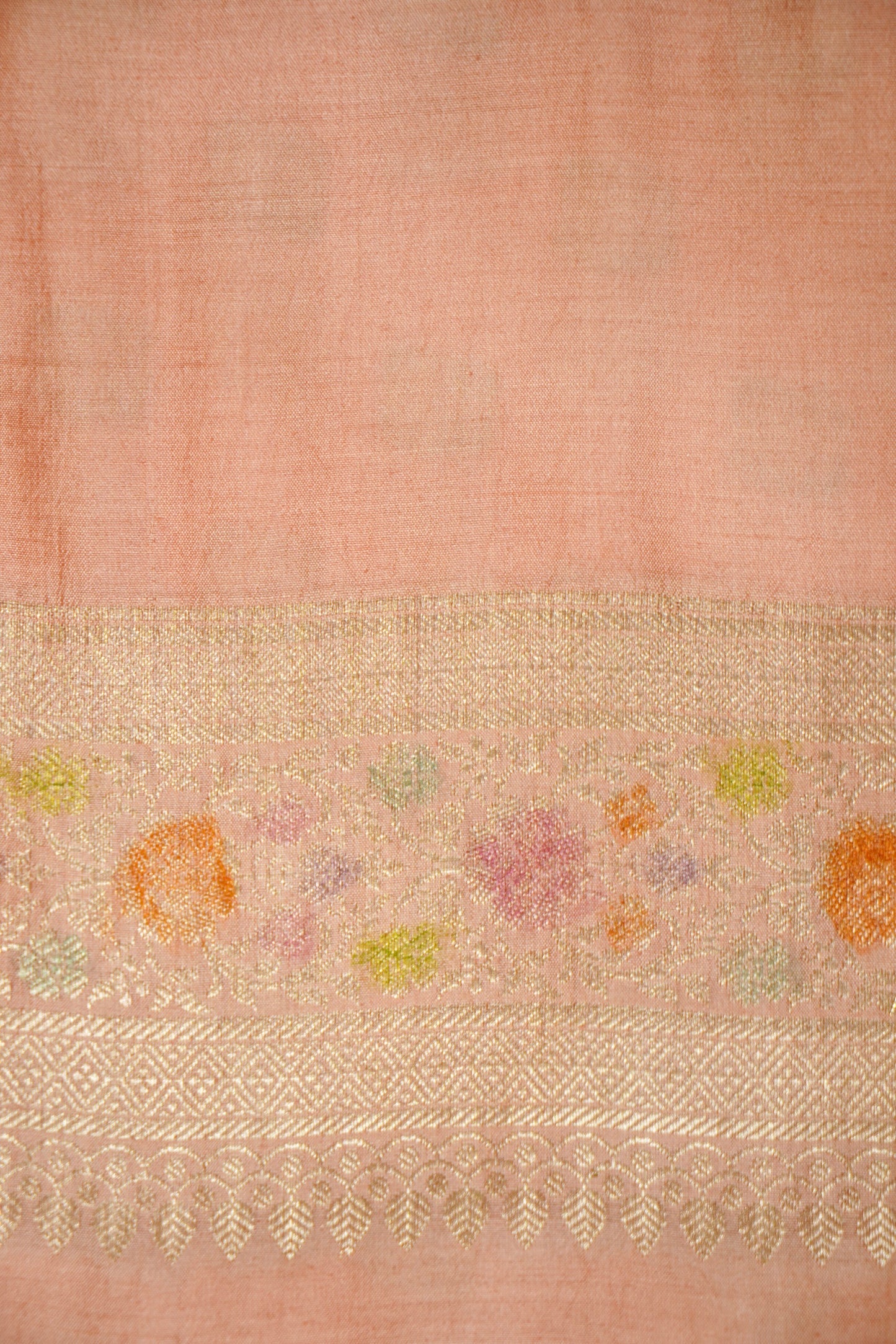 Ultra-Soft Pure Chinya Silk Banarasi Saree with Minakari Weaving