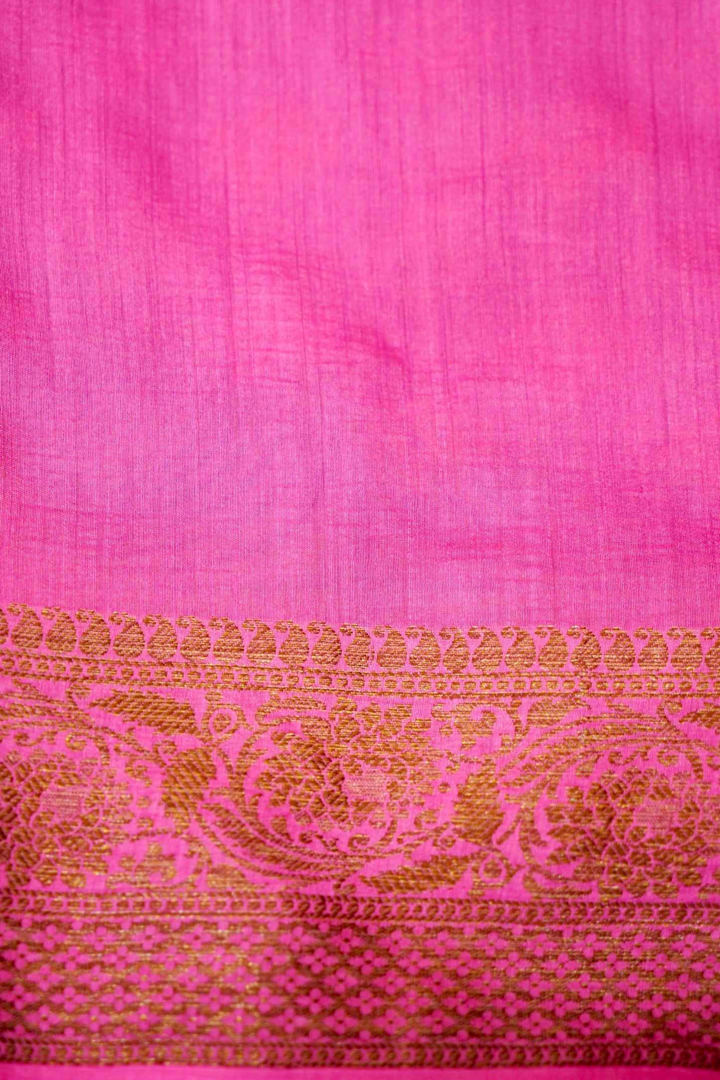 Pure Munga Silk Banarasi Saree with Contrast Border