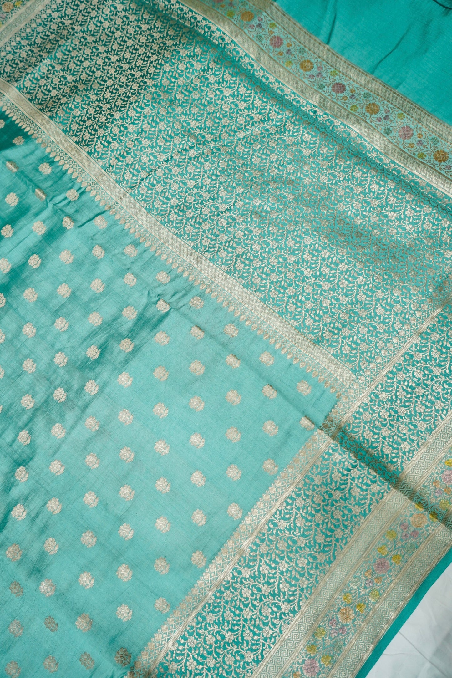 Pure Chinya Silk Saree with Minakari Weaving