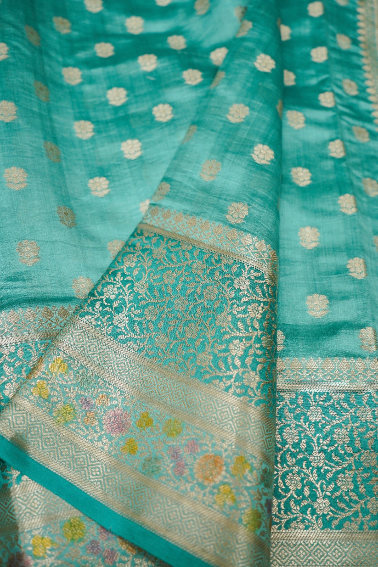 Pure Chinya Silk Saree with Minakari Weaving