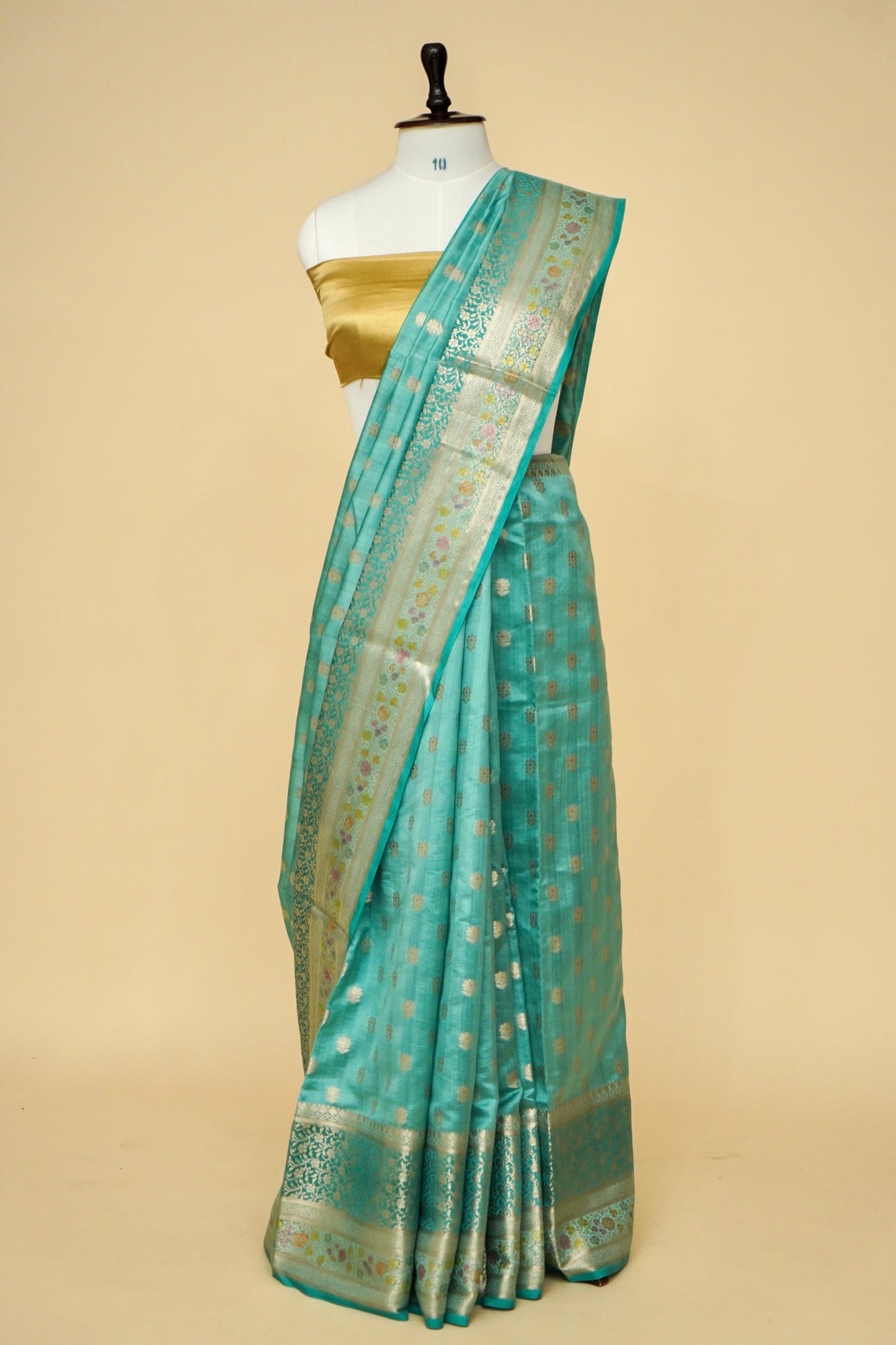 Ultra-Soft Pure Chinya Silk Saree with Minakari Weaving By Kalakari