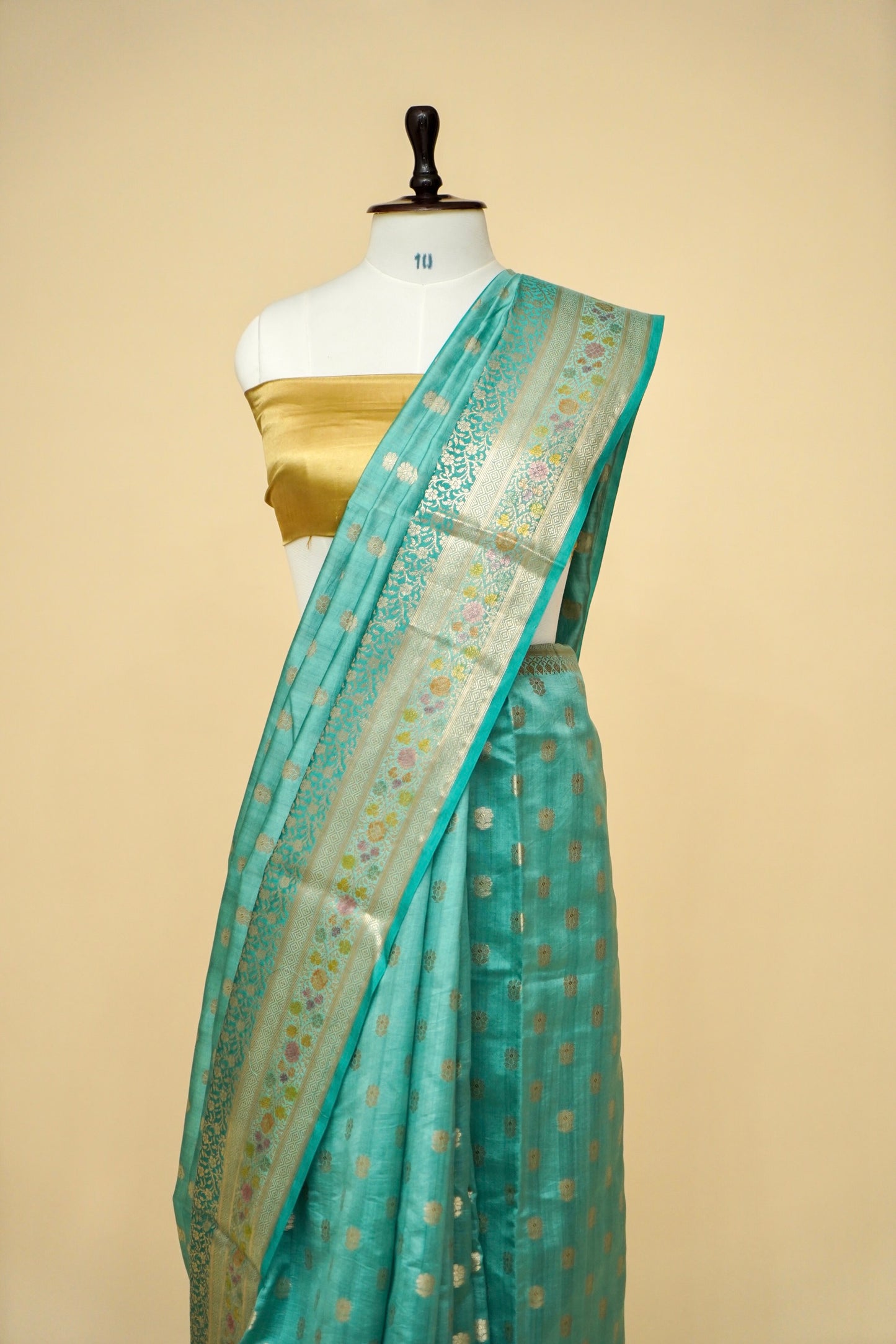 Pure Chinya Silk Saree with Minakari Weaving