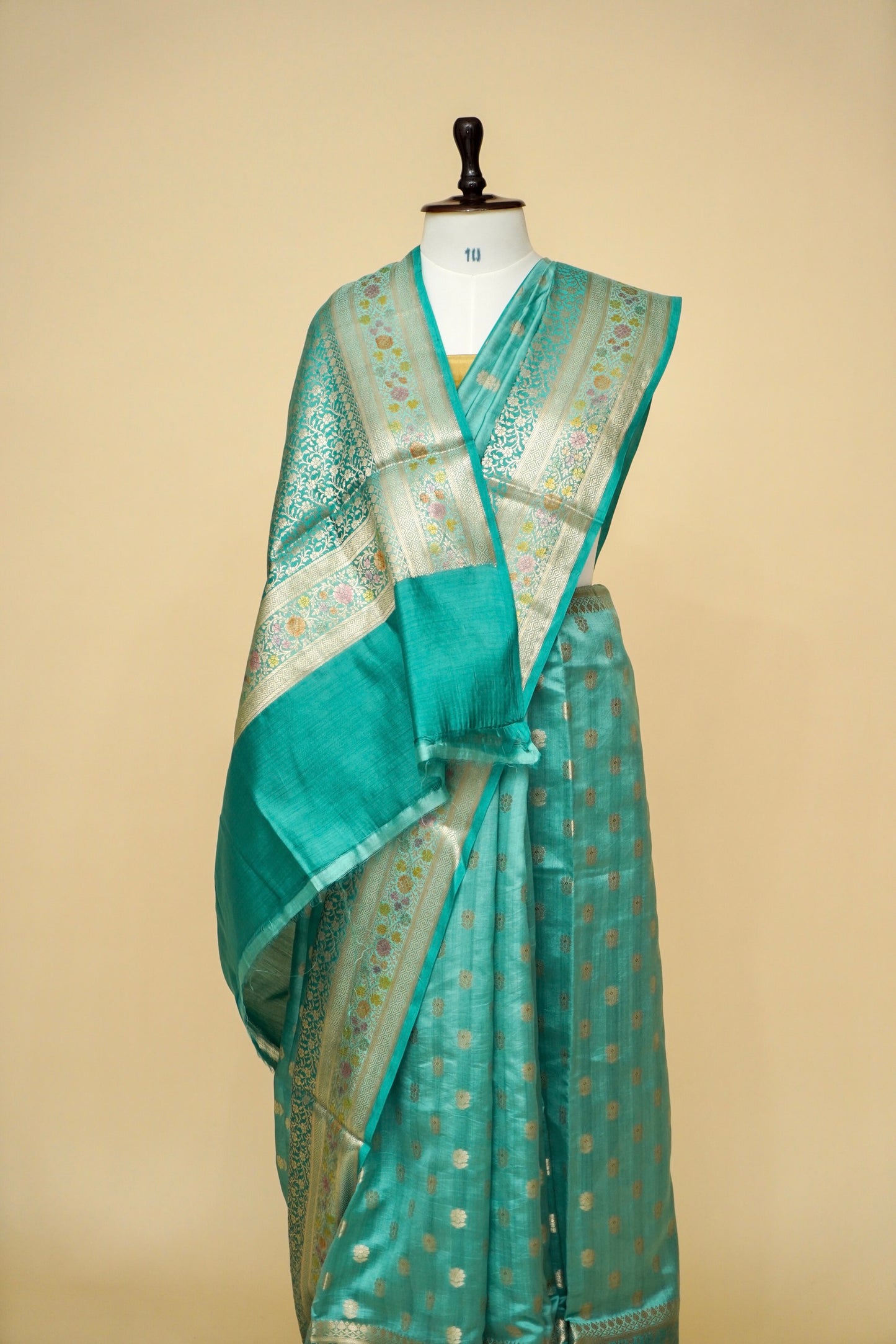 Pure Chinya Silk Saree with Minakari Weaving