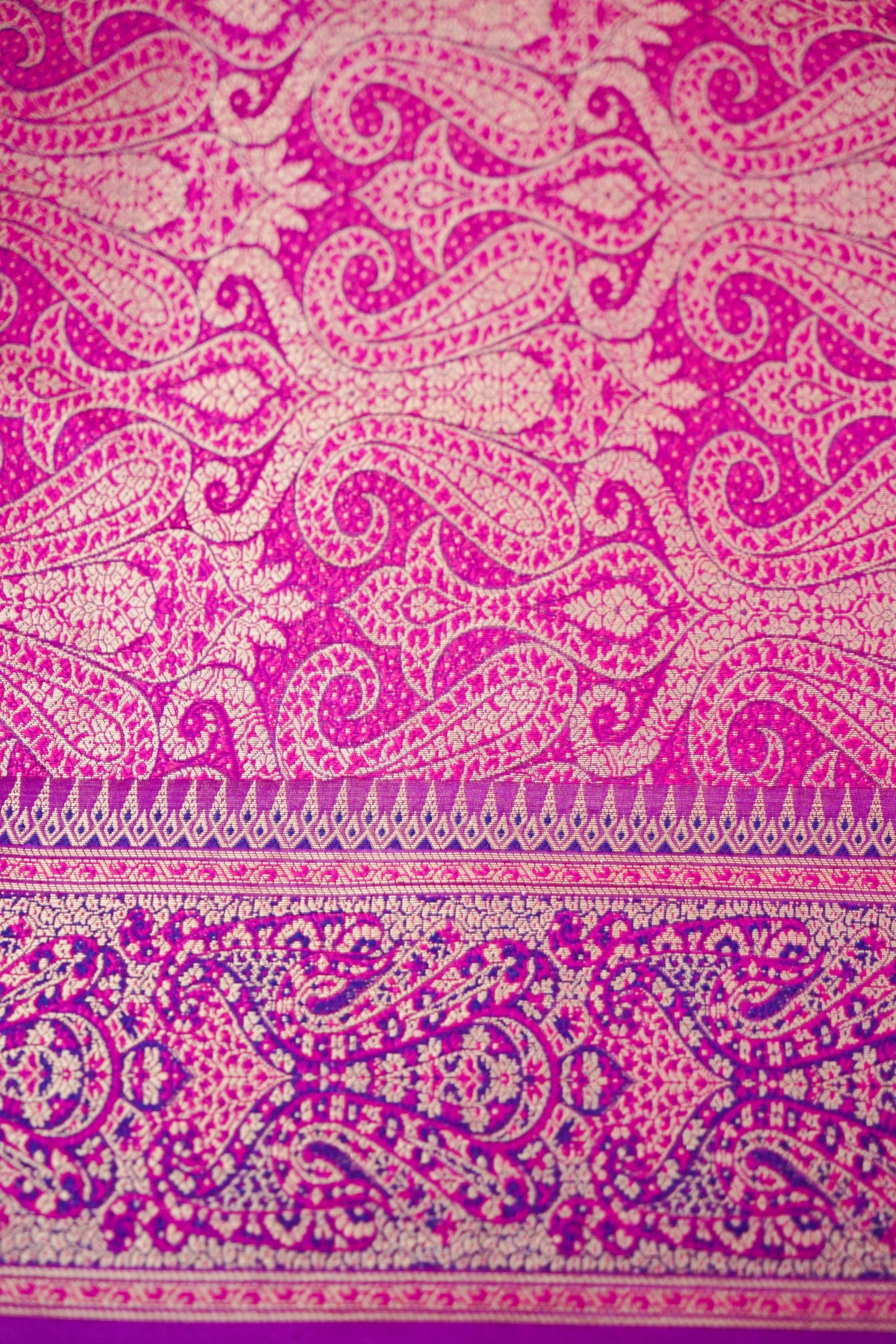 Pure Mango Katan Silk Saree with Banarasi Jamewar Border