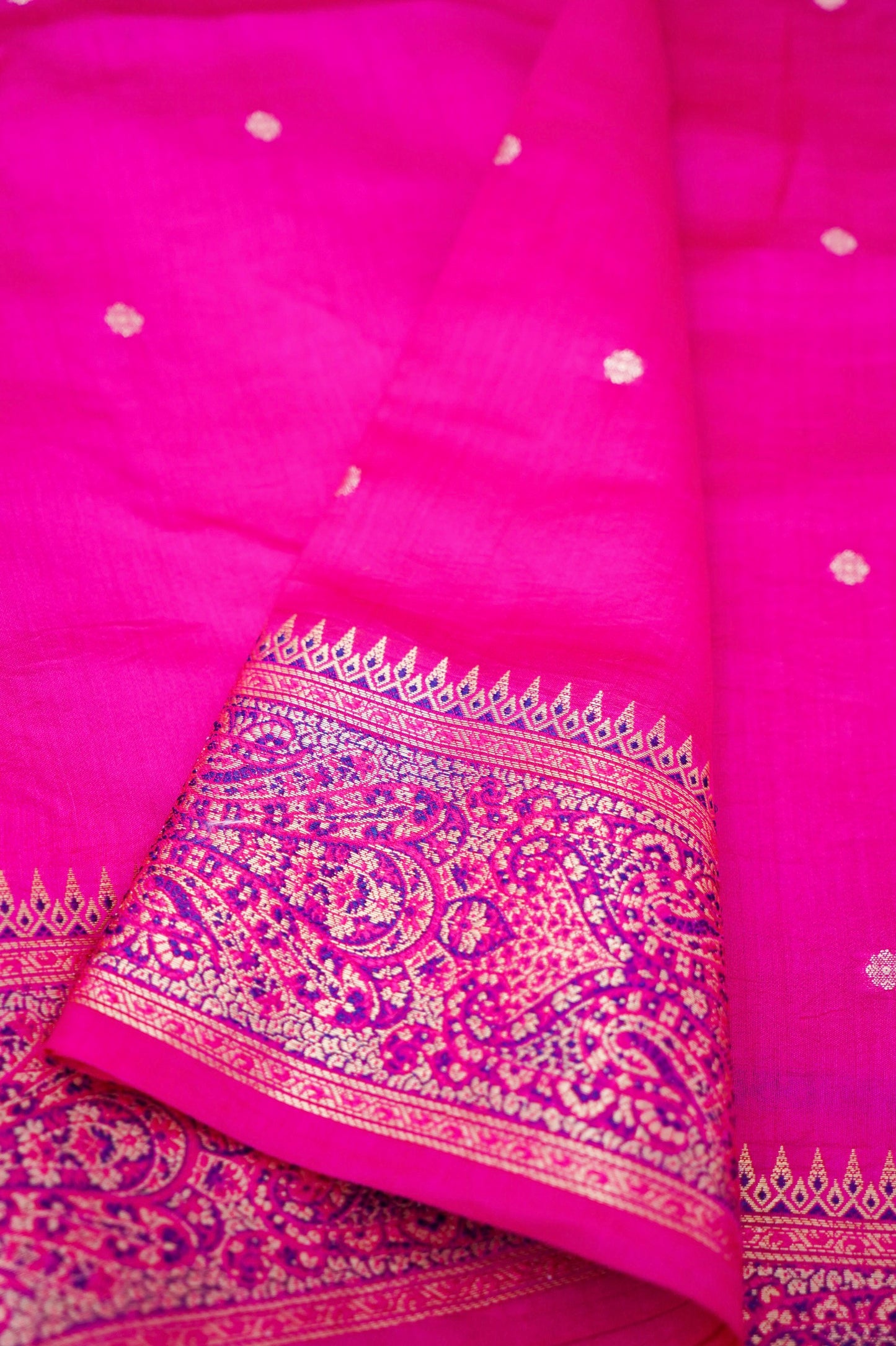 Pure Mango Katan Silk Saree with Jamewar Banarasi Border