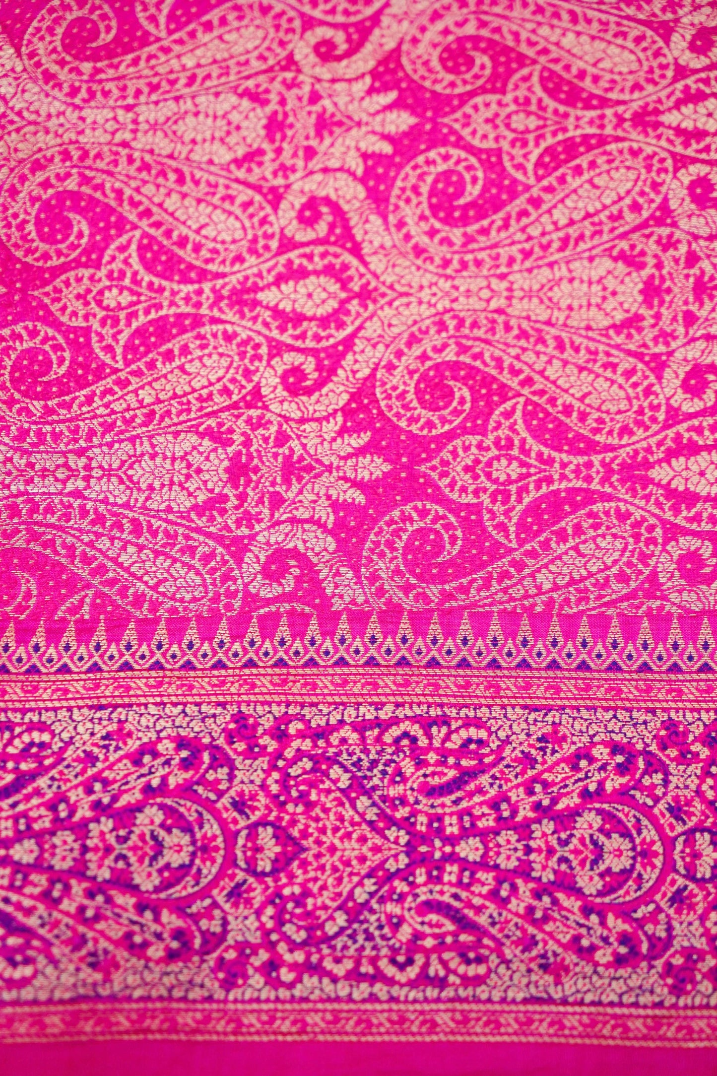 Pure Mango Katan Silk Saree with Jamewar Banarasi Border