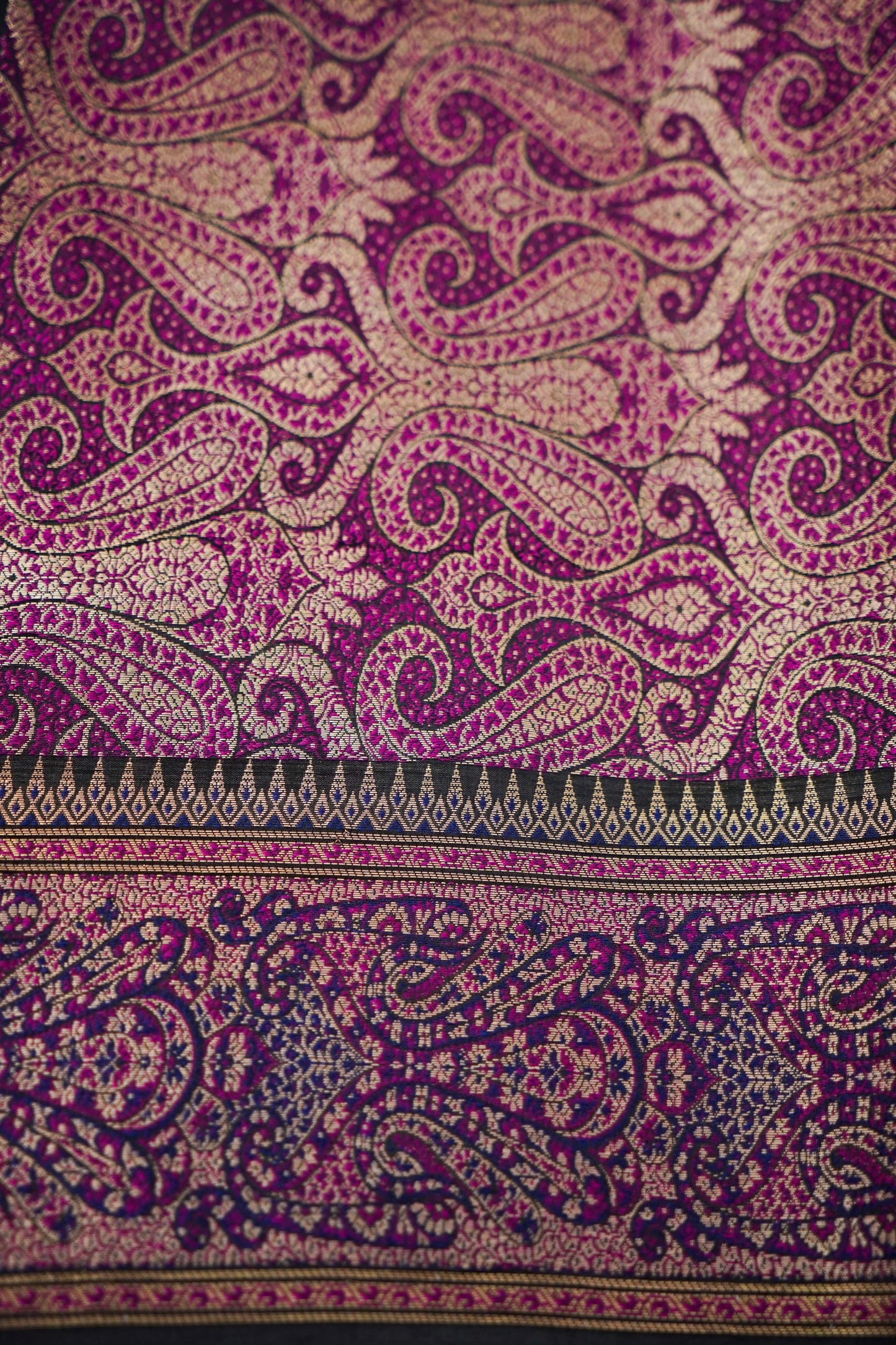 Pure Mango Katan Silk Saree with Jamewar Banarasi Border