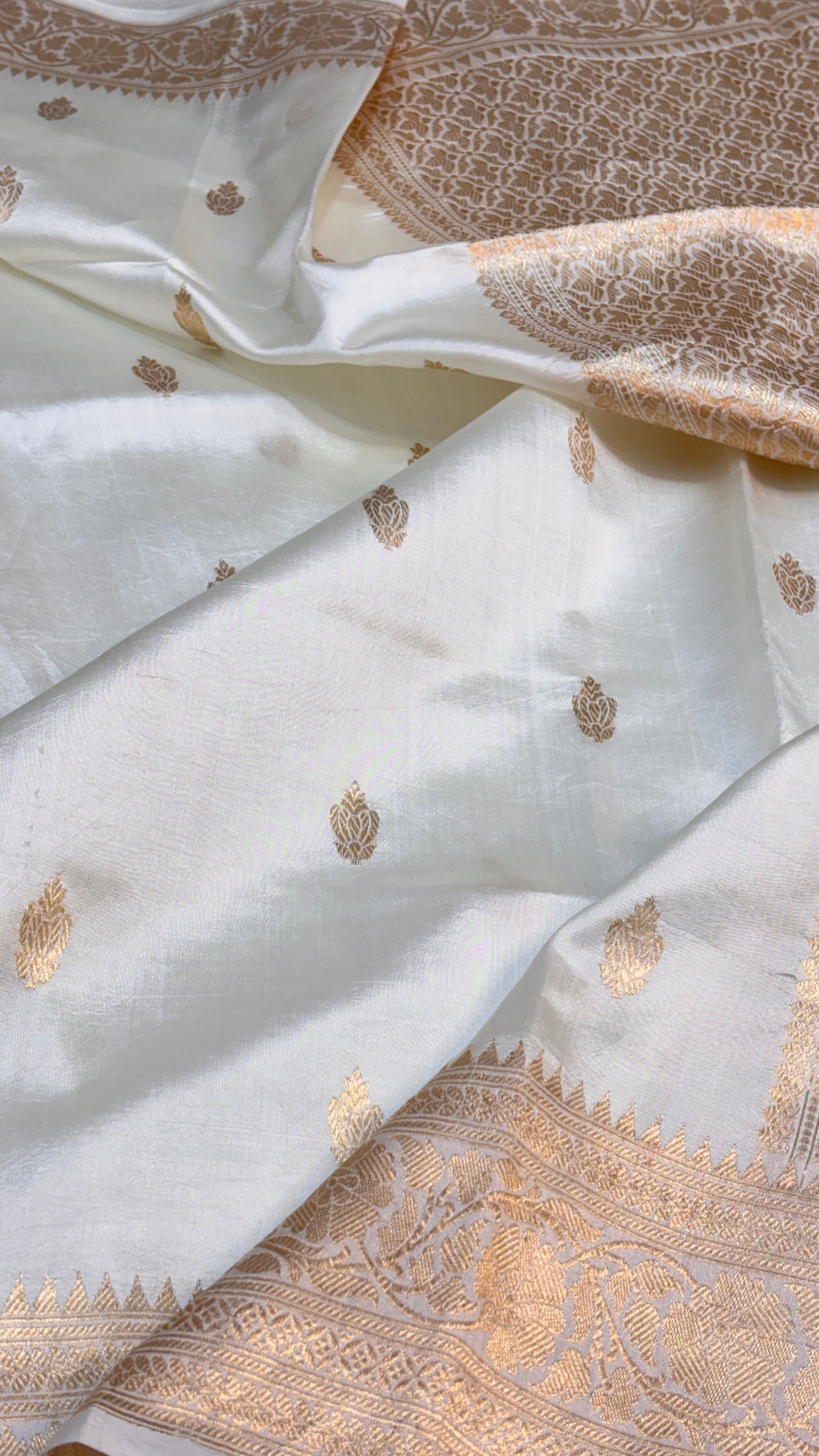 Ice Blue Raw Mango Silk Saree