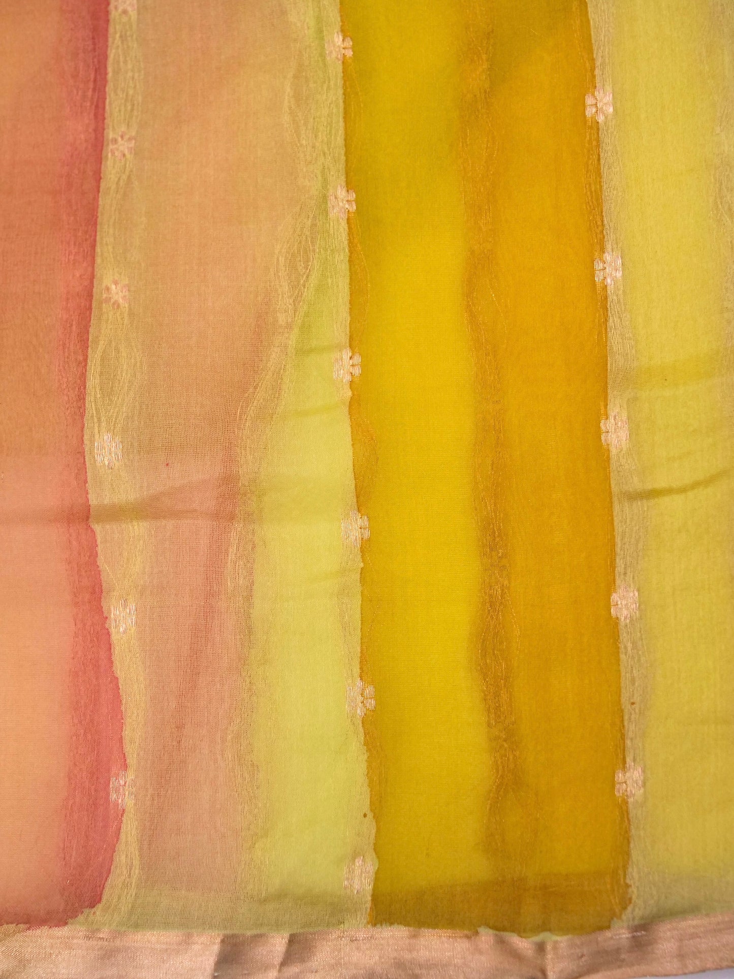 Handloom Banarasi Kora Organza Saree with Kadhwa Buti