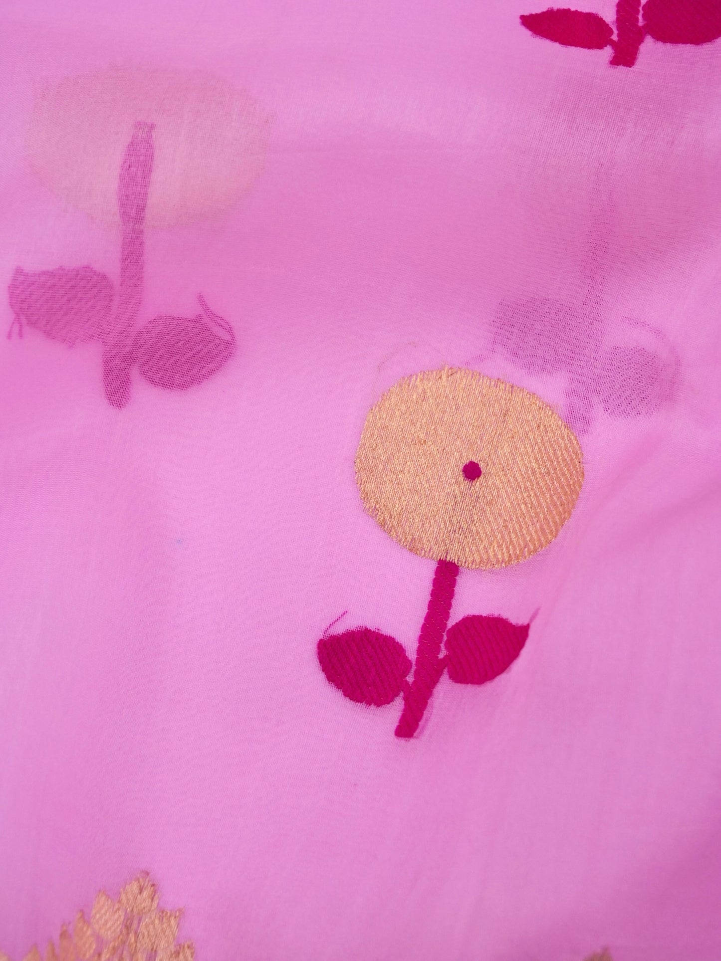 Handloom Banarasi Pure Kora Organza Saree with Kadhwa Buti Weaving