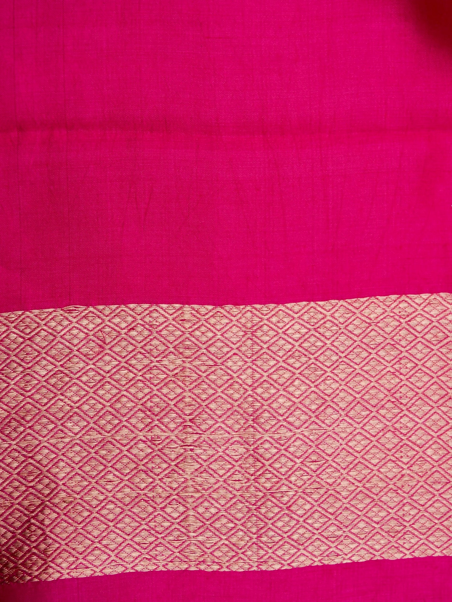 Pure Banarasi Mango Katan Silk Saree with Full Kadhwa Buti