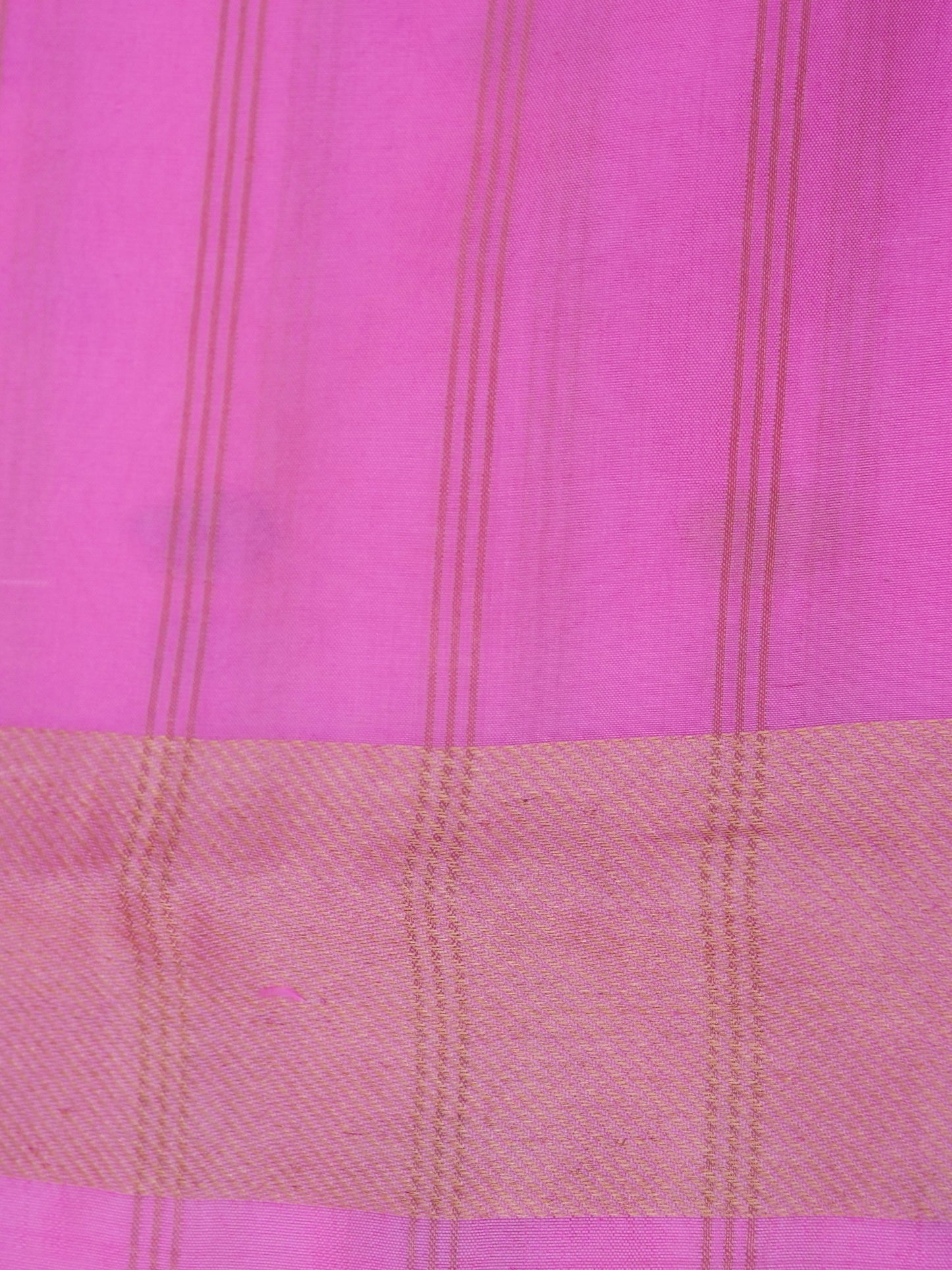 Pure Pink Banarasi Mango Katan Silk Saree with Kadhwa Buti Work