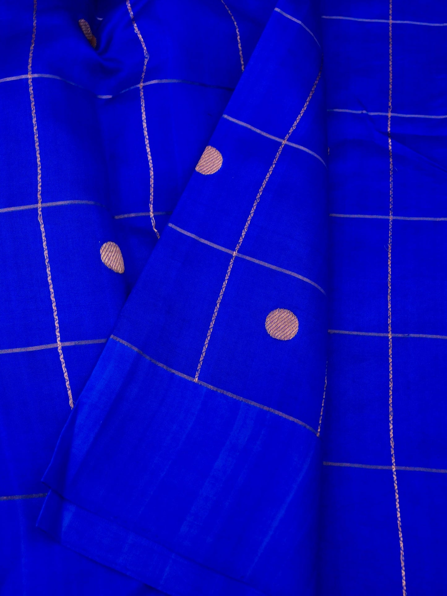 Pure Blue Banarasi Mango Katan Silk Saree with Full Kadhwa Buti