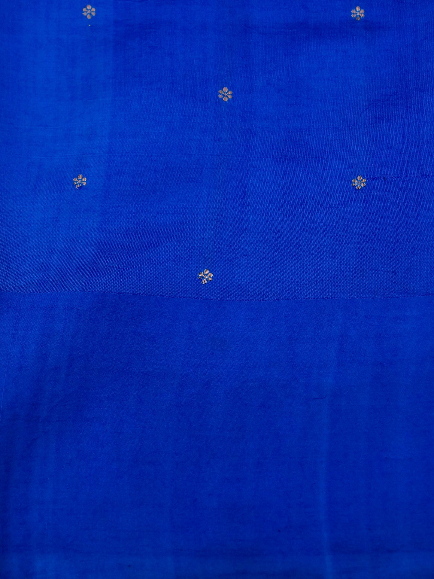 Pure Blue Banarasi Mango Katan Silk Saree with Kadhwa Buti
