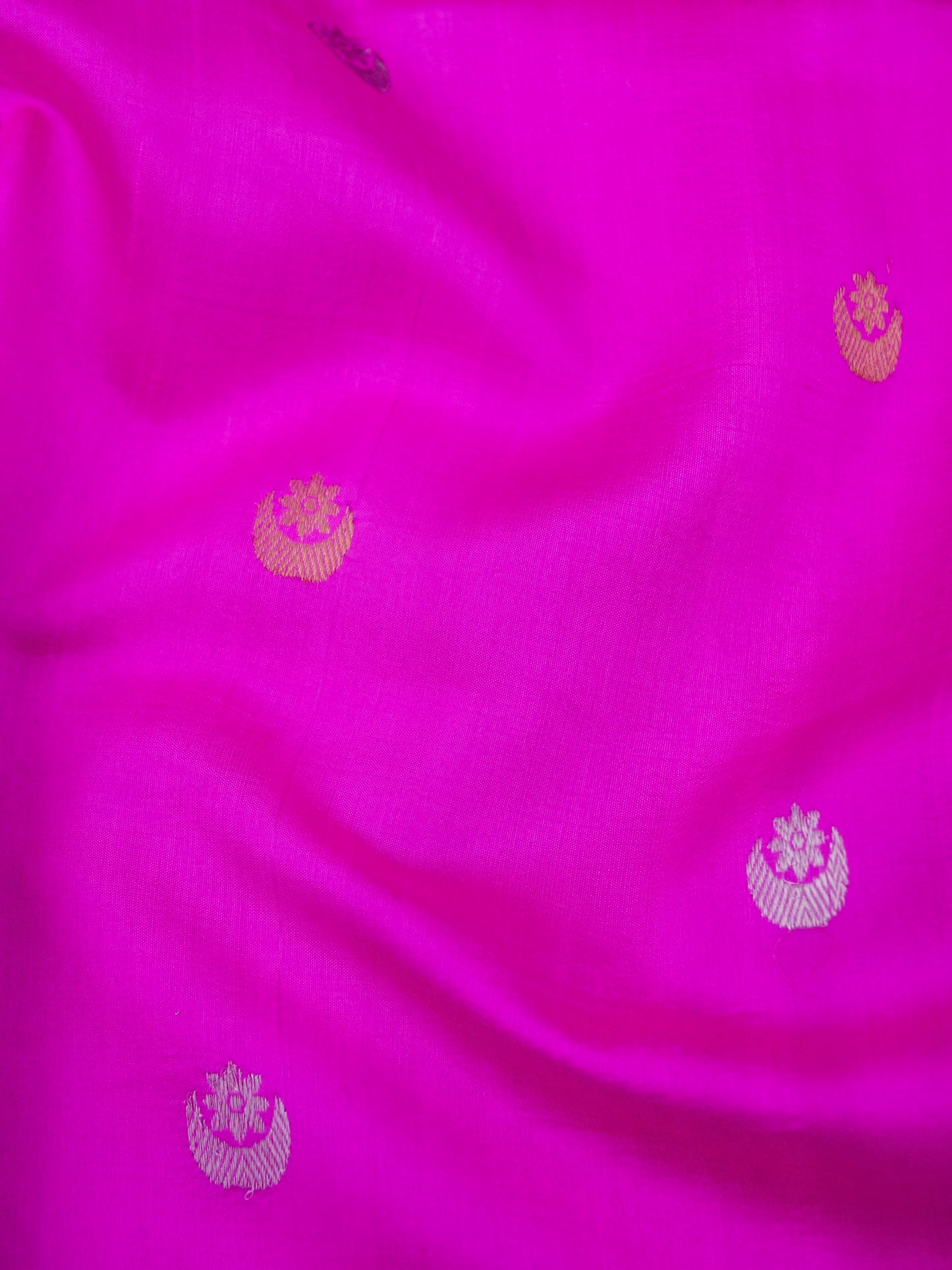 Pure Pink Banarasi Mango Katan Silk Saree in Kadhwa Buti