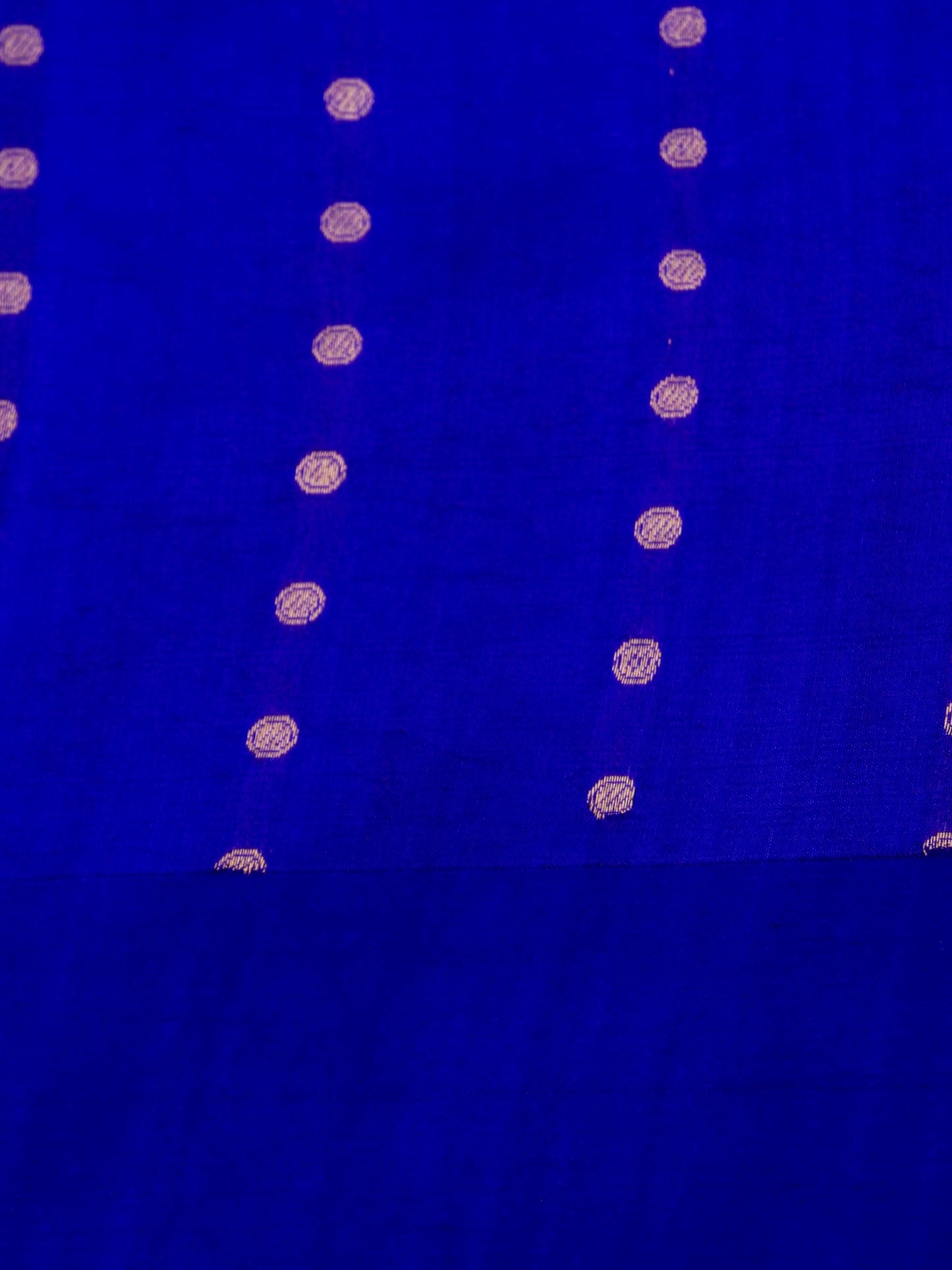 Pure Blue Banarasi Mango Katan Silk Saree with Full Kadhwa Buti