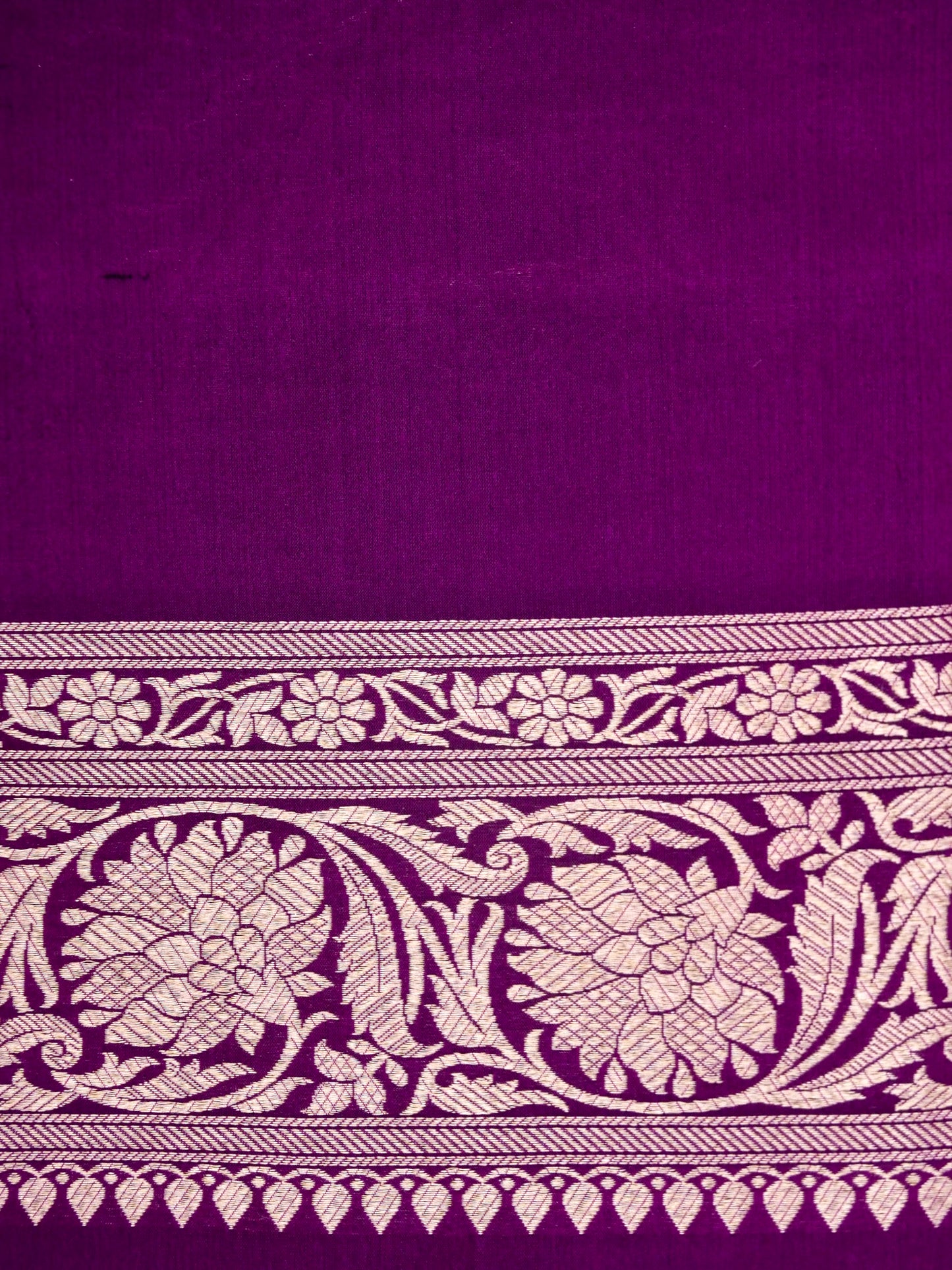 Pure Katan Silk Banarasi Saree with Allover Jaal Weaving