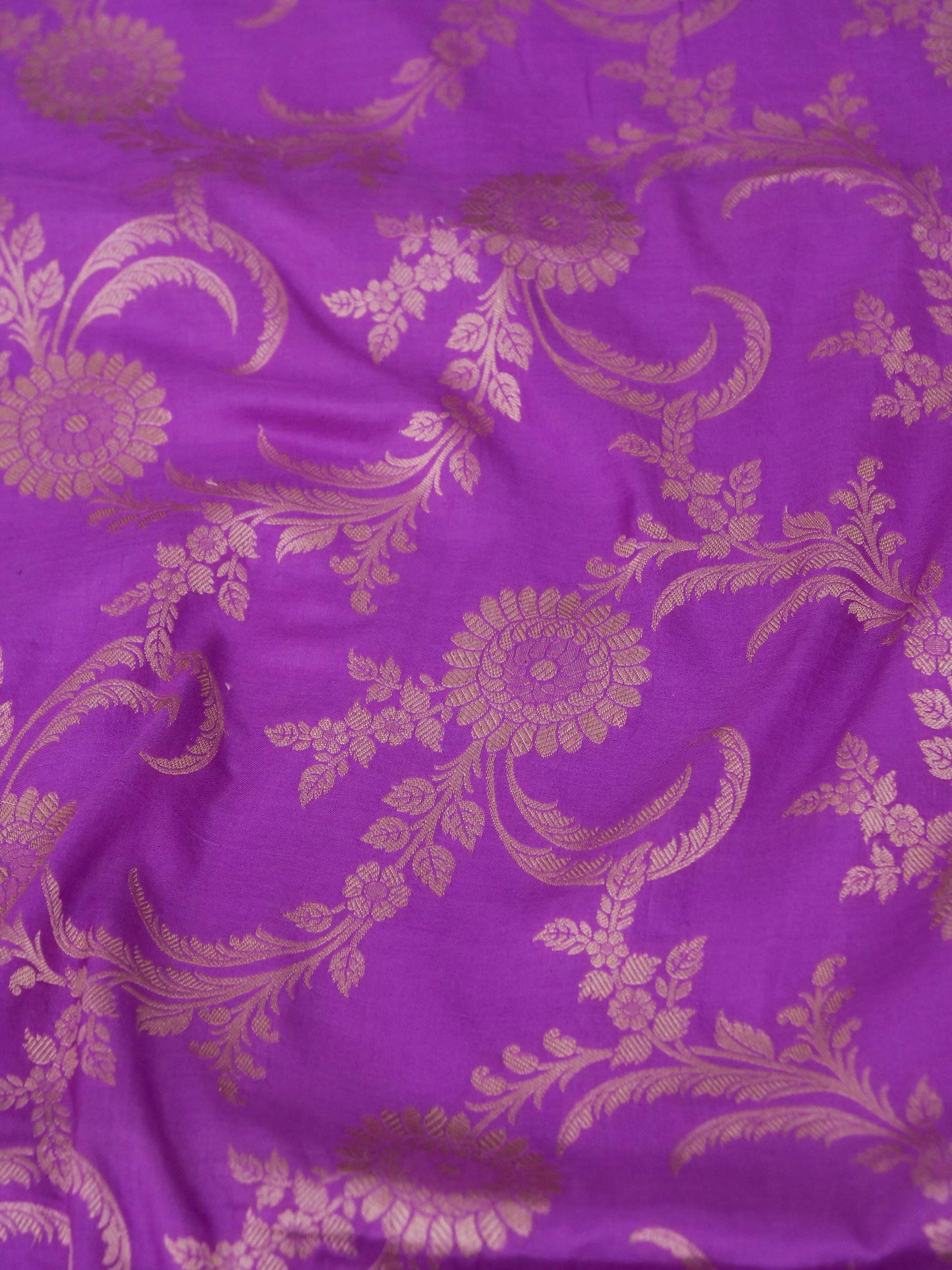 Banarasi Katan Silk Saree with Jangla Jaal and Cutwork Weave