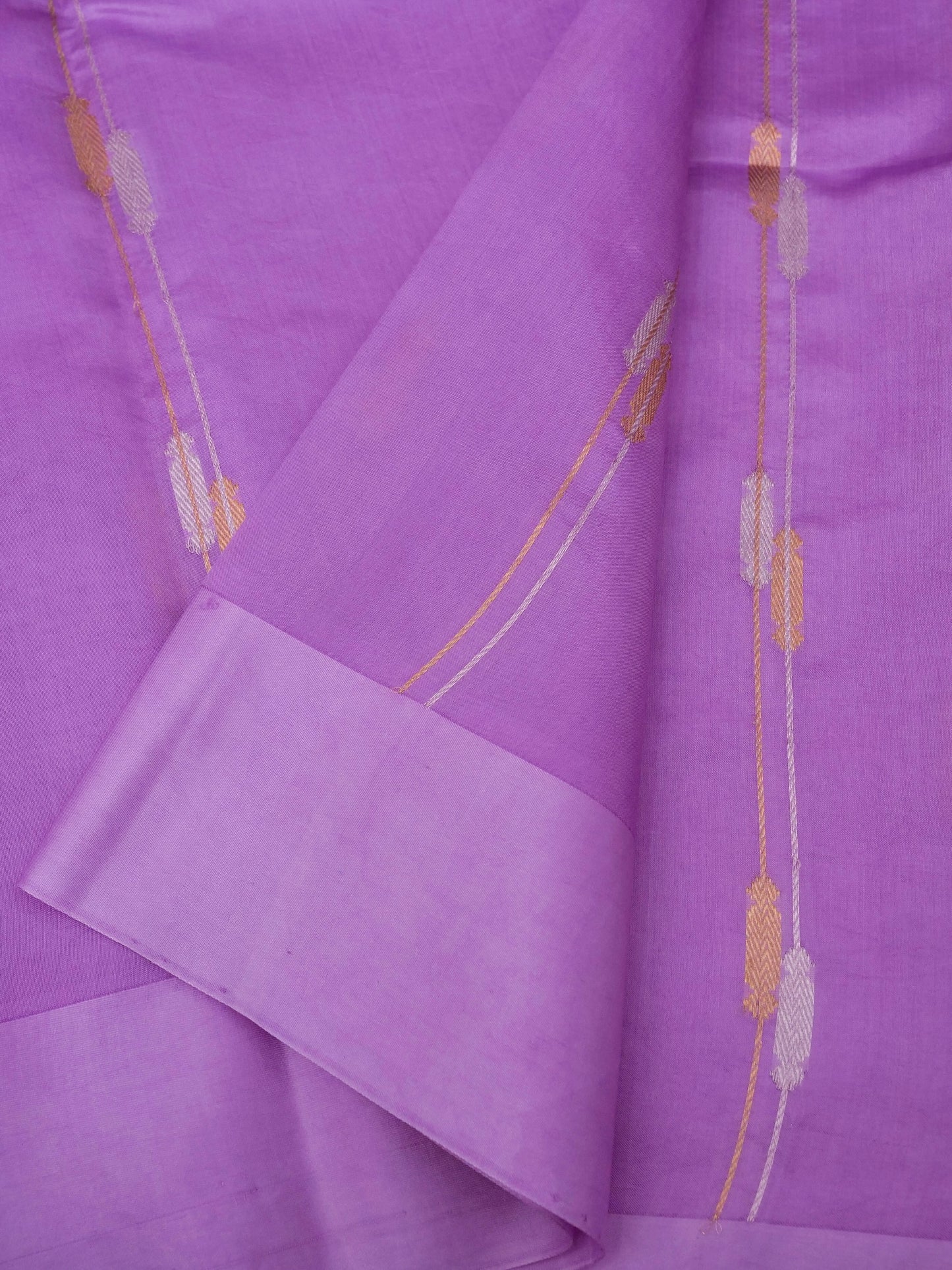 Mango Katan Silk Banarasi Saree with Handloom Kadhwa Buti