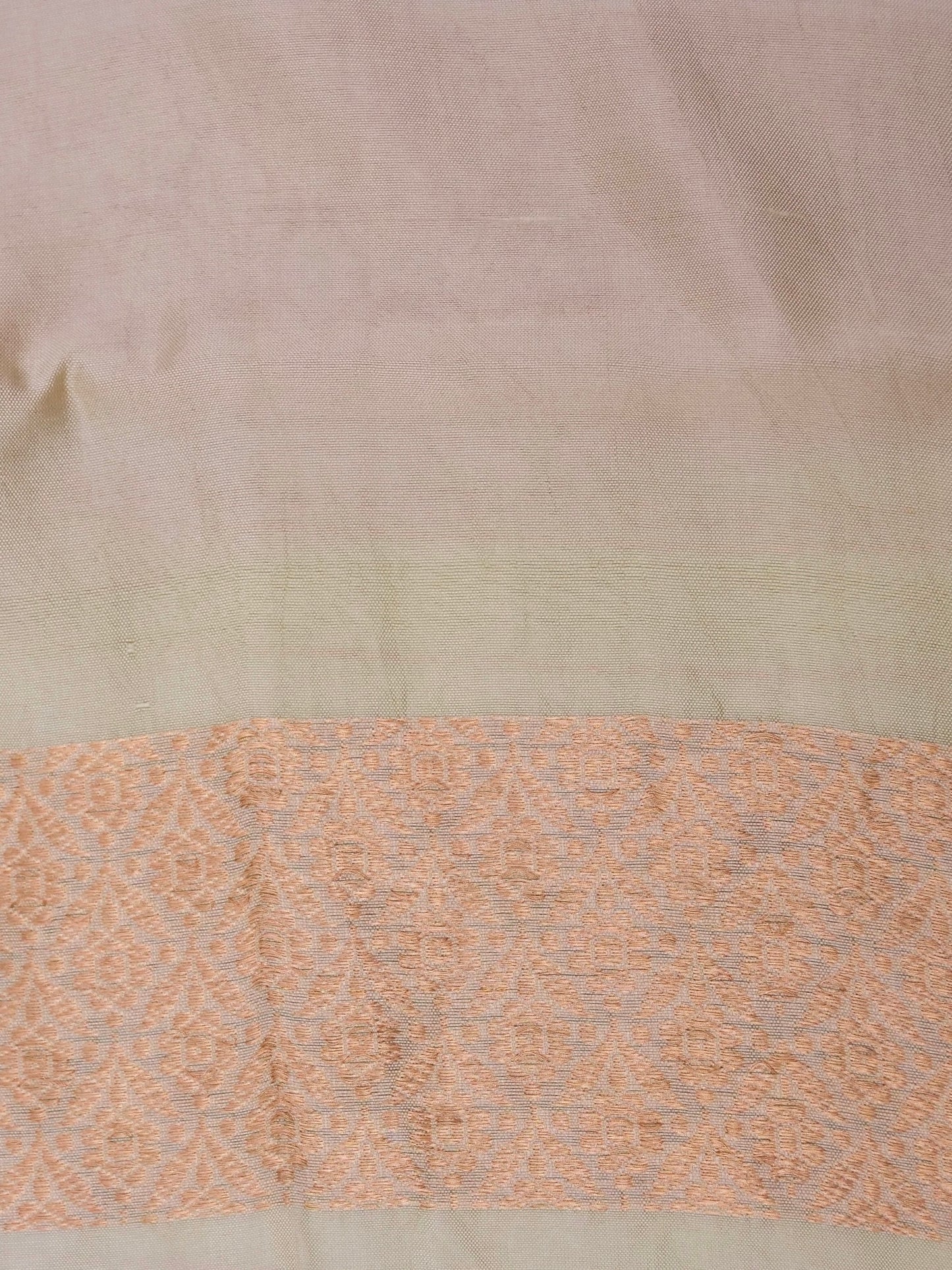 Mango Katan Silk Banarasi Saree with Handloom Kadhwa Buti