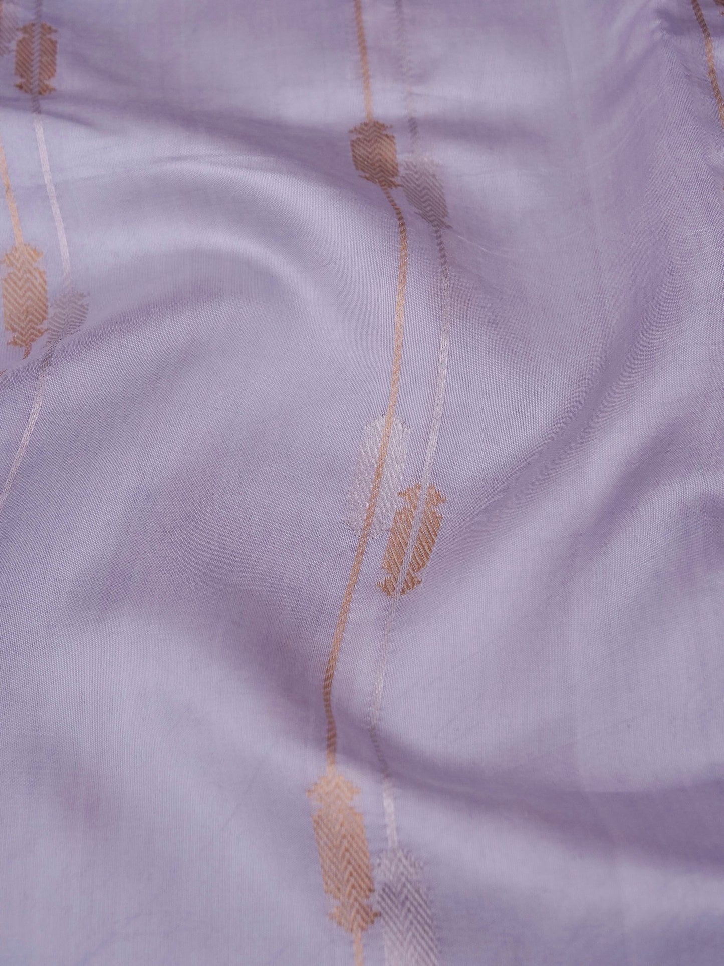 Pure Mango Katan Silk Banarasi Saree with Full Kadhwa Buti