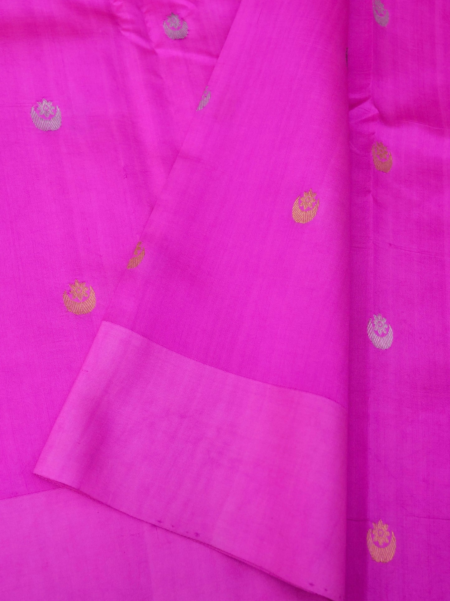 Pure Mango Katan Silk Banarasi Saree with Kadhwa Buti