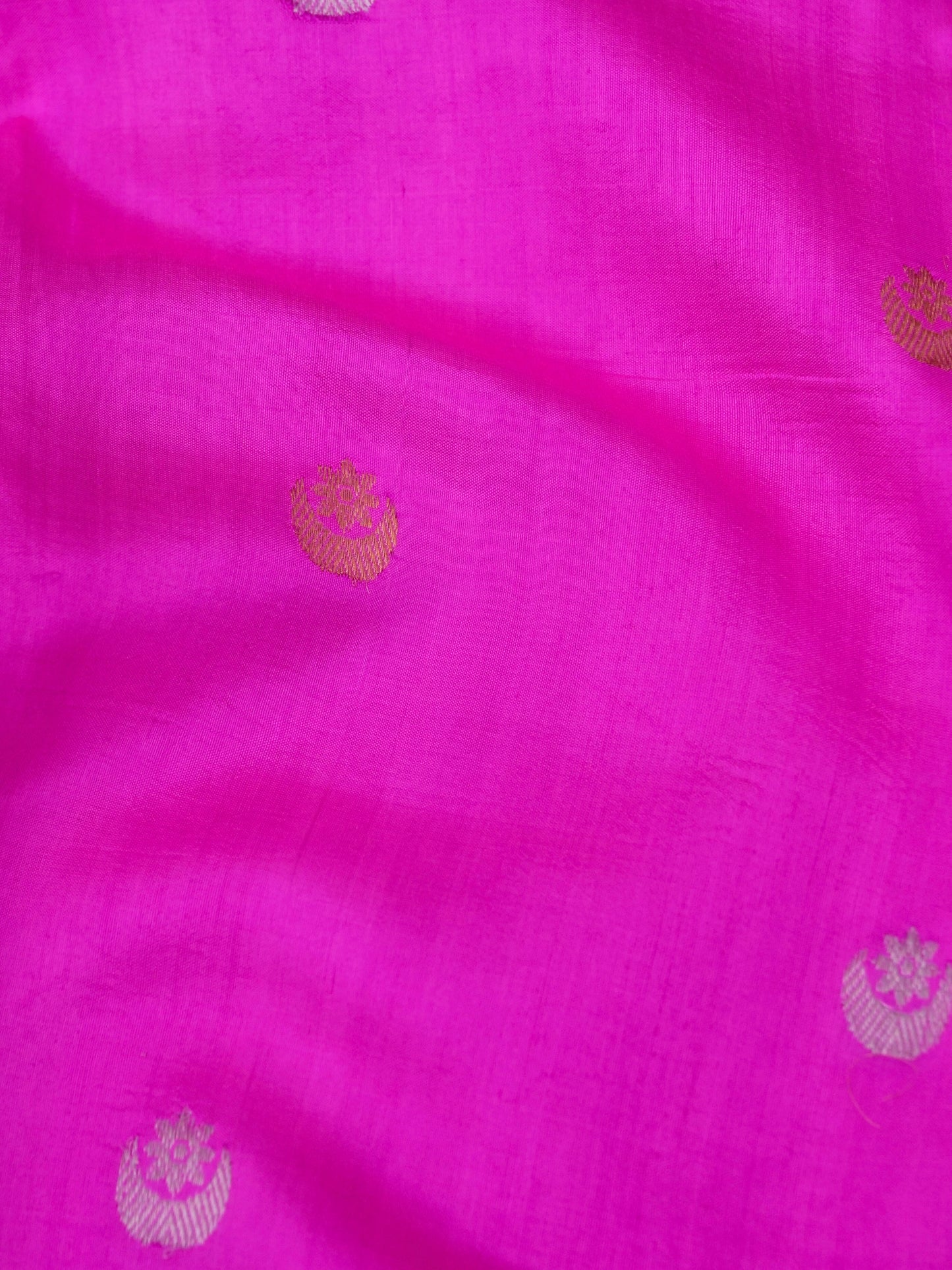 Pure Mango Katan Silk Banarasi Saree with Kadhwa Buti