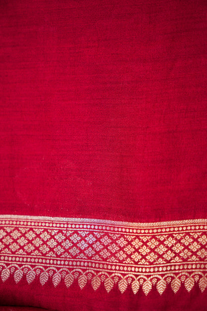 Pure Chinya Katan Silk Jaal Weaving Saree