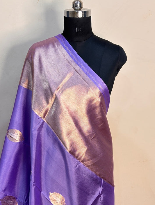 Royal Purple Raw Mango Silk Saree