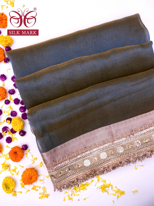 Banarasi Pure Tissue Silk Saree with Brocade Blouse By kalakari