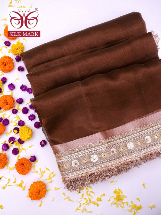 Banarasi Pure Tissue Silk Saree with Brocade Blouse By Kalakari