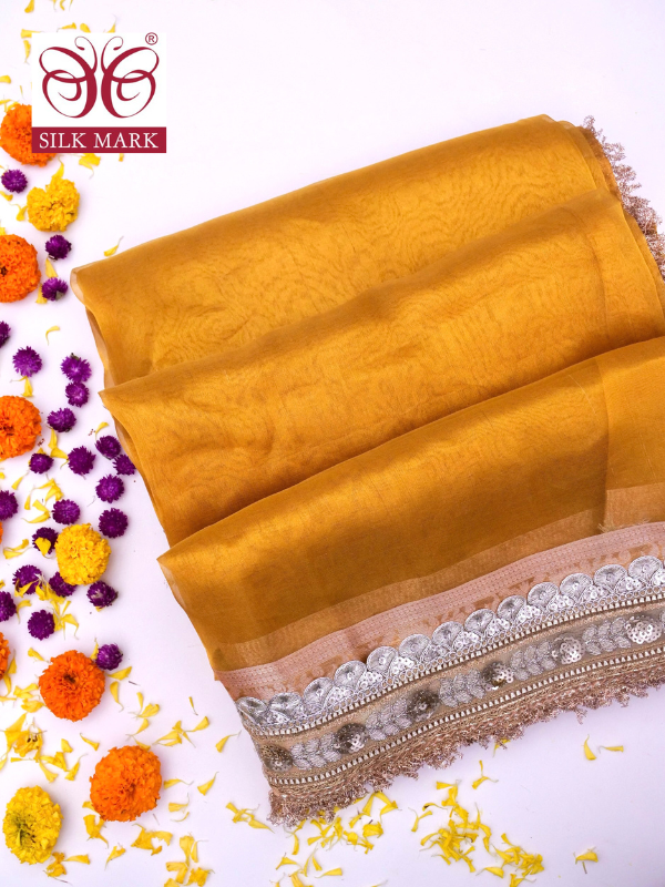 Banarasi Pure Tissue Silk Saree with Brocade Blouse By Kalakai