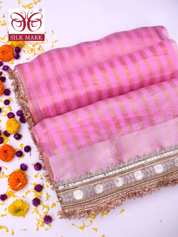 Banarasi Pure Tissue Silk Saree with Brocade Blouse By Kalakari