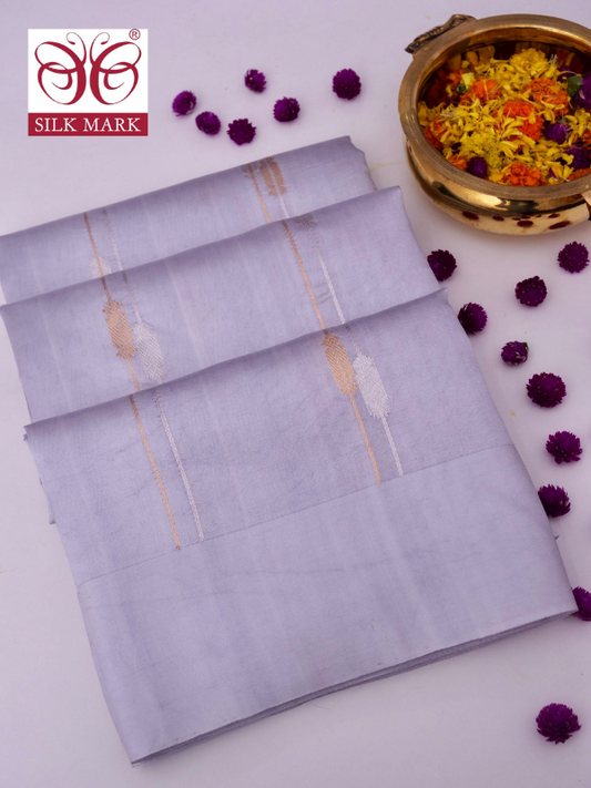 Pure Mango Katan Silk Banarasi Saree with Full Kadhwa Buti By Kalakari