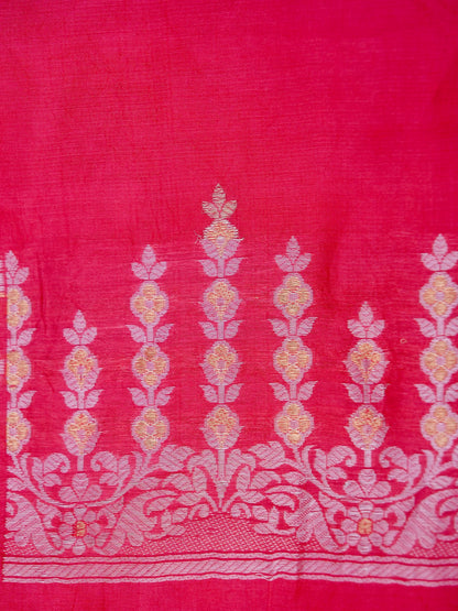 Pure Pink Banarasi R Mango Katan Silk Saree in Full Kadhwa Buti Work | Silk Mark Certified