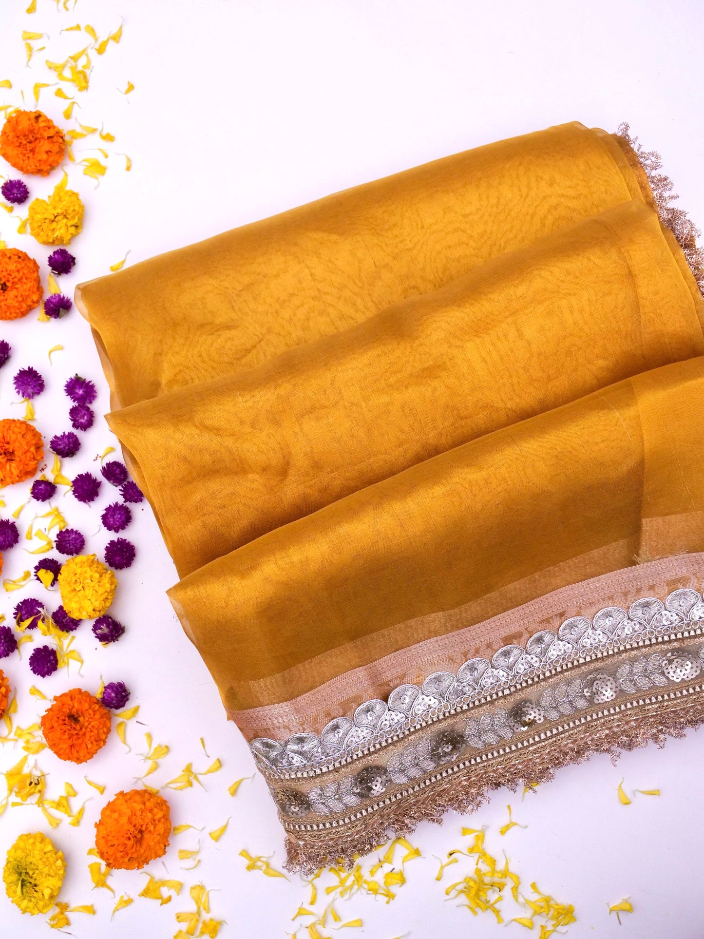 Banarasi Pure Tissue Silk Saree with Brocade Blouse By Kalakari