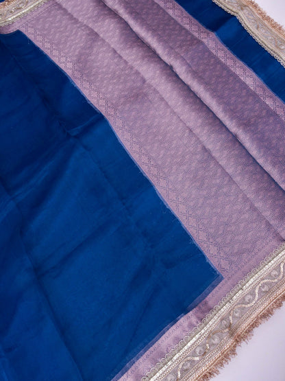 Banarasi Pure Tissue Silk Saree with Brocade Blouse