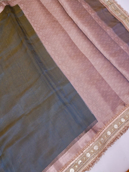 Banarasi Pure Tissue Silk Saree with Brocade Blouse