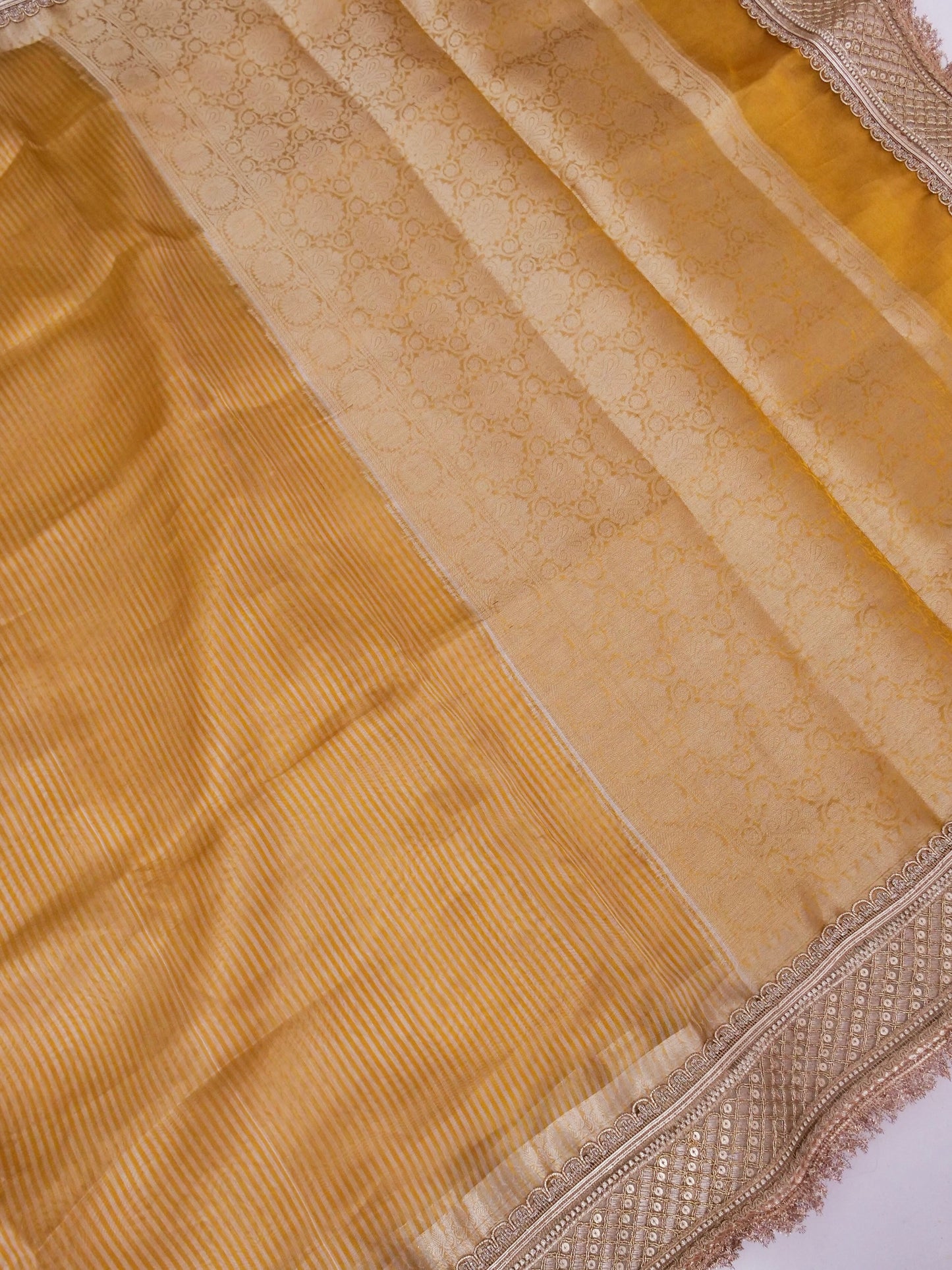 Banarasi Pure Tissue Silk Saree with Brocade Blouse